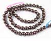 Natural Red Garnet Smooth Round Ball Beads Strand 2 x Length 16 Inches and Size 6.5mm approx.
